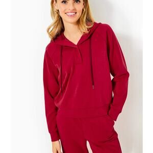 Lilly Pulitzer Malbec Red Kendy Upf 50+ Pullover Size M